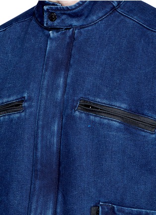 Detail View - Click To Enlarge - STONE ISLAND - Padded washed denim jacket