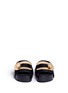 Figure View - Click To Enlarge - STELLA LUNA - Turnlock buckle leather platform slide sandals