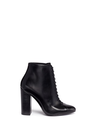 Main View - Click To Enlarge - STELLA LUNA - Lace-up leather ankle boots