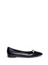 Main View - Click To Enlarge - STELLA LUNA - Turnlock bar leather flats