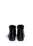 Back View - Click To Enlarge - STELLA LUNA - Faux fur turnlock buckle ankle boots