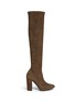 Main View - Click To Enlarge - STELLA LUNA - Suede knee high boots