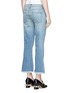 Back View - Click To Enlarge - CURRENT/ELLIOTT - 'The Cropped Flip Flop' frayed flare jeans