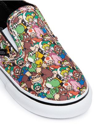 Detail View - Click To Enlarge - VANS - x Nintendo 'Classic' character print canvas toddler slip-ons