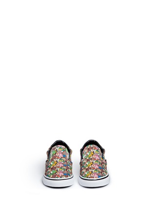 Figure View - Click To Enlarge - VANS - x Nintendo 'Classic' character print canvas toddler slip-ons