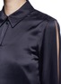 Detail View - Click To Enlarge - EQUIPMENT - x Kate Moss 'Jonie' split sleeve silk georgette shirt