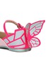 Detail View - Click To Enlarge - SOPHIA WEBSTER - 'Chiara Mini' butterfly appliqué glitter toddler Mary Jane flats