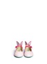 Figure View - Click To Enlarge - SOPHIA WEBSTER - 'Chiara Mini' butterfly appliqué glitter toddler Mary Jane flats