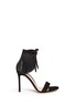 Main View - Click To Enlarge - GIANVITO ROSSI - 'Olivia' fringe cuff suede sandals