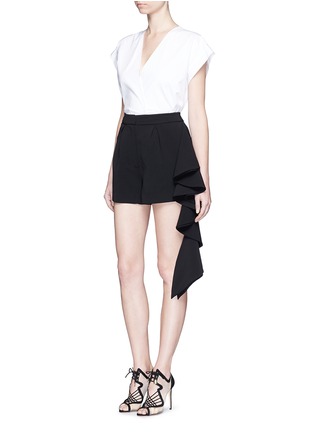 Figure View - Click To Enlarge - C/MEO COLLECTIVE - 'The Real Me' ruffle trim shorts