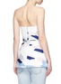 Back View - Click To Enlarge - C/MEO COLLECTIVE - 'Need to Know' paper strip print strapless top