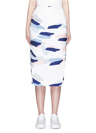 Main View - Click To Enlarge - C/MEO COLLECTIVE - 'Need to Know' paper strip print skirt