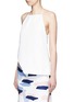 Front View - Click To Enlarge - C/MEO COLLECTIVE - 'Same Road' crépon halter top