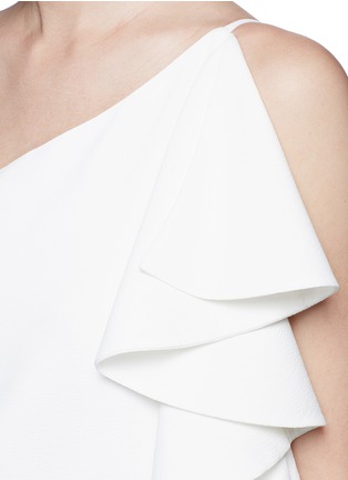 Detail View - Click To Enlarge - C/MEO COLLECTIVE - 'The Real Me' ruffle trim one shoulder top