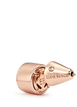 Detail View - Click To Enlarge - EDDIE BORGO - 'Crystal Triangle' stud earrings