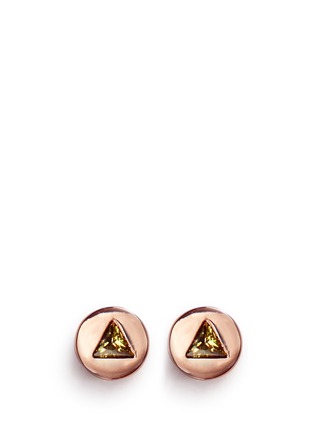 Main View - Click To Enlarge - EDDIE BORGO - 'Crystal Triangle' stud earrings
