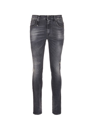 Main View - Click To Enlarge - R13 - 'Skate' distressed skinny jeans