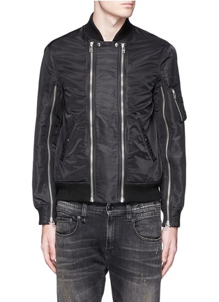 Main View - Click To Enlarge - R13 - Double zip front bomber jacket