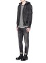 Figure View - Click To Enlarge - R13 - Double zip front bomber jacket