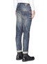 Back View - Click To Enlarge - R13 - 'Boy' distressed slim fit jeans