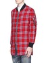 Front View - Click To Enlarge - R13 - 'Flight' tartan plaid shirt jacket