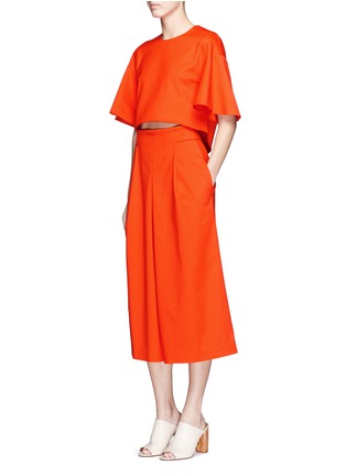 Figure View - Click To Enlarge - TIBI - 'Agathe' inverted pleat culottes