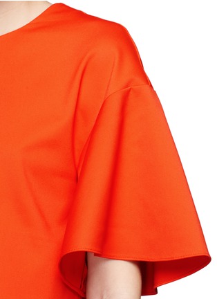 Detail View - Click To Enlarge - TIBI - 'Agathe' bell sleeve cropped top