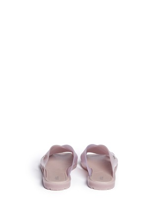 Back View - Click To Enlarge - MELISSA - 'Sauce' colourblock PVC slide sandals