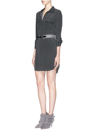 Figure View - Click To Enlarge - EQUIPMENT - 'Slim Signature' polka dot print shirt dress