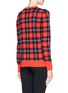 Back View - Click To Enlarge - EQUIPMENT - 'Shane' buffalo check plaid sweater