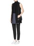 Figure View - Click To Enlarge - ELIZABETH AND JAMES - Rib knit turtleneck sleeveless sweater