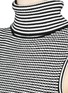 Detail View - Click To Enlarge - ELIZABETH AND JAMES - Stripe knit cropped sleeveless turtleneck top