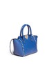Front View - Click To Enlarge - VALENTINO GARAVANI - 'Rockstud' small leather zip tote