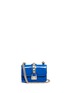 Main View - Click To Enlarge - VALENTINO GARAVANI - 'Rockstud Lock' mini colourblock patent leather chain bag