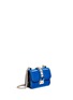 Figure View - Click To Enlarge - VALENTINO GARAVANI - 'Rockstud Lock' mini colourblock patent leather chain bag