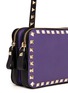 Detail View - Click To Enlarge - VALENTINO GARAVANI - 'Rockstud' bicolour leather crossbody bag