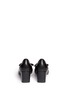 Back View - Click To Enlarge - LANVIN - Pearl grosgrain bow elasticated leather pumps