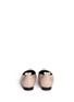 Back View - Click To Enlarge - LANVIN - Pearl stud mixed leather ballerinas