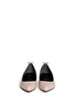 Figure View - Click To Enlarge - LANVIN - Pearl stud mixed leather ballerinas
