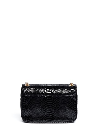 Back View - Click To Enlarge - MICHAEL KORS - Sloan small python embossed leather bag
