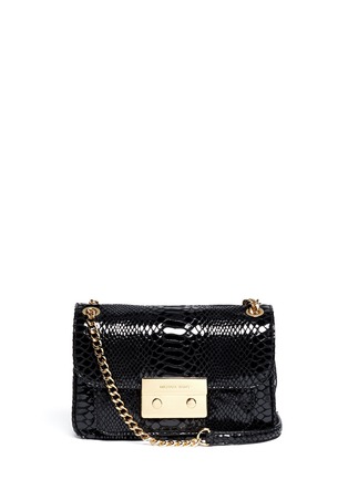 Main View - Click To Enlarge - MICHAEL KORS - Sloan small python embossed leather bag