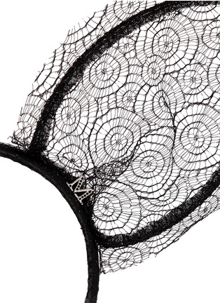 Detail View - Click To Enlarge - MAISON MICHEL - 'Heidi' lace rabbit ear headband