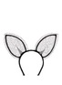 Main View - Click To Enlarge - MAISON MICHEL - 'Heidi' lace rabbit ear headband