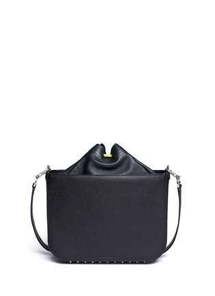 Back View - Click To Enlarge - ALEXANDER WANG - Leather drawstring tote