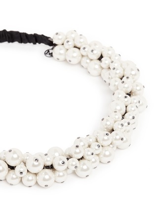 Detail View - Click To Enlarge - MAISON MICHEL - 'Astrid' faux pearl headband