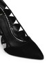 Detail View - Click To Enlarge - B BY BRIAN ATWOOD - 'Nicollette' snakeskin panel cutout suede pumps