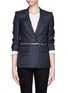 Figure View - Click To Enlarge - MAISON BOINET - Stud buckle leather skinny belt