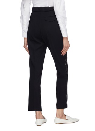 Back View - Click To Enlarge - VICTORIA, VICTORIA BECKHAM - Wavy bugle bead outseam pants