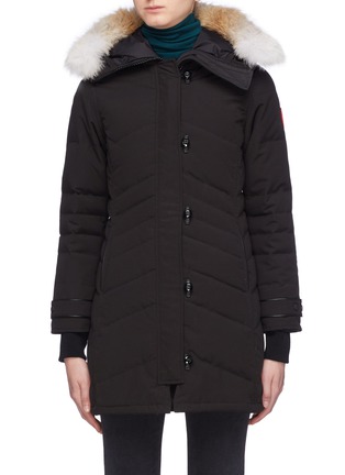 Main View - Click To Enlarge - CANADA GOOSE - Lorette' coyote fur hooded down puffer parka