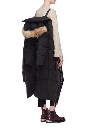 Detail View - Click To Enlarge - CANADA GOOSE - 'Mystique' coyote fur hooded down puffer coat – Fusion Fit